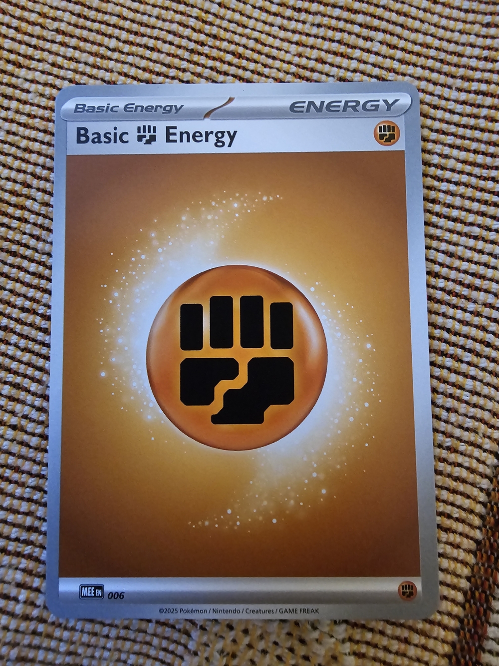 Basic Fighting Energy card from the Mega Evolution Energies set